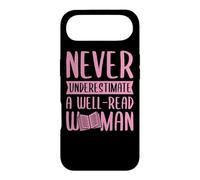 Carcasa para iPhone Air Nunca Subestimes a una Mujer Bien leída Alfabetización Feminista