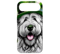 Carcasa para iPhone Air Obra de Arte del Día de San Patricio de Komondor Dog