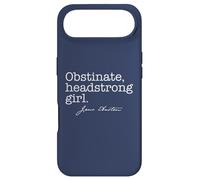 Carcasa para iPhone Air OBSTINADA, Headstrong Girl Jane Austen Quote Meme EN LA Espalda