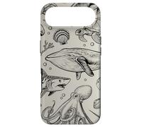 Carcasa para iPhone Air Ocean Life Dolphin Beach Fish 90s Vintage Graphic