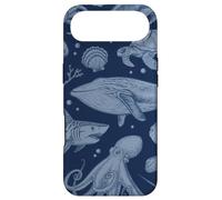 Carcasa para iPhone Air Ocean Life Sea Whale Dolphin Beach 90s Vintage Graphic