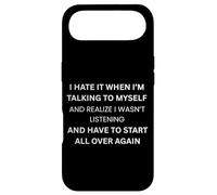 Carcasa para iPhone Air Odio Cuando Hablo a mí Mismo. Sarcástico audaz