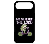 Carcasa para iPhone Air Off To Praise The Lord Frog Meme Funny Christian Faith Jesus