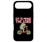 Carcasa para iPhone Air Off To Praise The Lord Frog Meme Funny Christian Faith Jesus