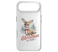 Carcasa para iPhone Air Oh Deer Christmas is Here, Lindo Animal de bambú Vintage de Invierno