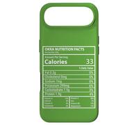 Carcasa para iPhone Air Okra Información Nutricional Minimal Cocina Decoración Panel Diseño