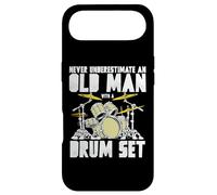 Carcasa para iPhone Air Old Man with a Drum Set Retro Drummer Music Artwork