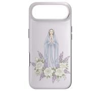 Carcasa para iPhone Air Oración Católica Floral Blanca Nuestra Señora