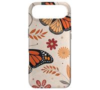 Carcasa para iPhone Air Orange Monarch Butterfly Flowers Brown Fall Butterfly Floral