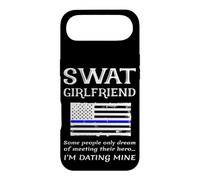 Carcasa para iPhone Air Orgullosa SWAT Girlfriend Special Forces Bandera de EE. UU. Línea Azul Delgada