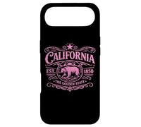 Carcasa para iPhone Air Oso California 1850 Vintage SoCal Norcal Los Ángeles Rosa