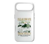 Carcasa para iPhone Air out of Breath Hiking Society, estaré allí en un Minuto, Gracioso
