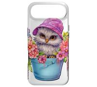 Carcasa para iPhone Air Owl In Spring Flower Bucket For Women and Girls Baby Bird