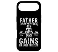 Carcasa para iPhone Air Padre Perdóname por Estas Ganancias - Jesus Gym Motivational
