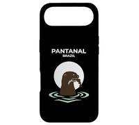 Carcasa para iPhone Air Pantanal Brasil Nutria Gigante Atardecer Río