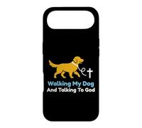 Carcasa para iPhone Air Paseando a mi Perro y Hablando con Dios Christian Pet Owner