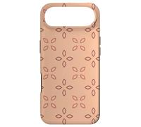 Carcasa para iPhone Air Pastel Pink Old Rose Terra Cotta Petals Cross Leaves Pattern