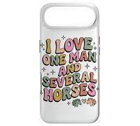 Carcasa para iPhone Air Pastel Retro I Love One Man and Varios Caballos Caballo Mamá
