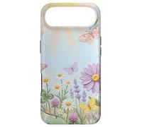 Carcasa para iPhone Air Pastel Sun Meadow Luna Moth and Butterfly