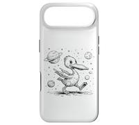 Carcasa para iPhone Air Pato Caprichoso Explorando el Espacio Exterior Planetas Estrellas