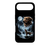 Carcasa para iPhone Air Pato de Nueva Escocia Tolling Retriever Aullando a la Luna 90