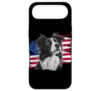 Carcasa para iPhone Air Patriotic USA Flag July 4th Independence Border Collie Lover