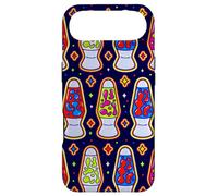 Carcasa para iPhone Air Patrón de lámpara de Lava Retro Groovy Y2K estética