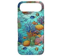 Carcasa para iPhone Air Patrón de Mosaico de Peces pez Payaso Animal del océano de Arrecife de Coral