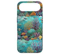 Carcasa para iPhone Air Patrón de Mosaico de Tortuga Marina de Peces Animales de Arrecife de Coral