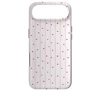 Carcasa para iPhone Air Patrón De Rayas Corazón Rosa Rojo Elegante Diseño De Línea Vertical