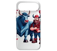 Carcasa para iPhone Air Paul Bunyan & Babe The Blue Ox en el día de San Valentín
