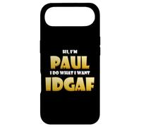 Carcasa para iPhone Air Paul Costume Idgaf Meme Personalized First Name Paul Joke