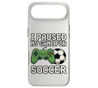 Carcasa para iPhone Air Pausé mi Juego para fútbol Divertido Jugador de Arte de píxeles de 8 bits