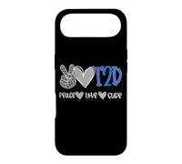 Carcasa para iPhone Air Peace Love Cure Diabetes Awareness T2D Diabetes