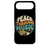Carcasa para iPhone Air Peace Through Music - Guitarra Retro con diseño de Paloma