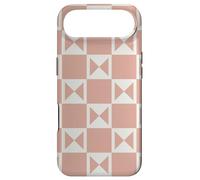Carcasa para iPhone Air Peach Cream Blush Pink Pastel Triangle Square Patterns