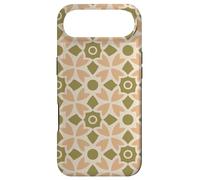Carcasa para iPhone Air Peach Green Olive Khaki Flower Circle Star Folk Art Pattern