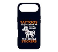 Carcasa para iPhone Air Pegatinas Tattoos Because Being An Adult Is Hard I Merece