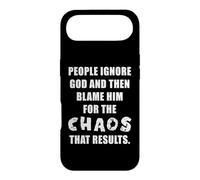 Carcasa para iPhone Air People Ignore God and Then Blame Him For The Chaos - Faith