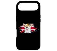 Carcasa para iPhone Air Perro Corgi británico con Corona y Bandera del Reino Unido Londres Inglater