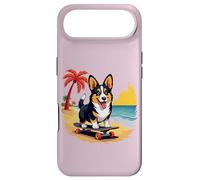 Carcasa para iPhone Air Perro Corgi Negro y Tostado, monopatín, Playa Tropical