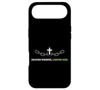 Carcasa para iPhone Air Pesos más Pesados más Ligero Alma Cristiana fe Fitness Atleta
