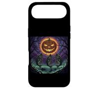 Carcasa para iPhone Air Pez lubina Aullando a la Luna, Pescador Vintage, Divertido Pescador