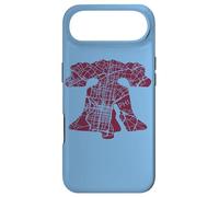 Carcasa para iPhone Air Philadelphia Street Map Liberty Bell Vintage Maroon Filadelfia