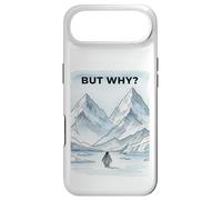 Carcasa para iPhone Air Pingüino Solitario marchando hacia la montaña desorientado, Pero por qué