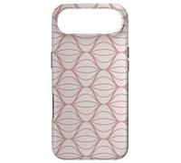 Carcasa para iPhone Air Pink Beige Wave Curve Shell Art Nouveau Geometric Pattern
