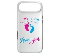 Carcasa para iPhone Air Pink or Blue Pawpaw Loves You Baby Shower Revelación de género