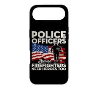 Carcasa para iPhone Air Police Officers Because Firefighters Need Heroes USA Flag