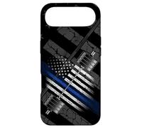 Carcasa para iPhone Air Policeman and Leo Powerlifting - Thin Blue Line USA Flag