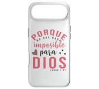 Carcasa para iPhone Air Porque para Dios no Hay Nada Imposible, Faith Cross Quotes